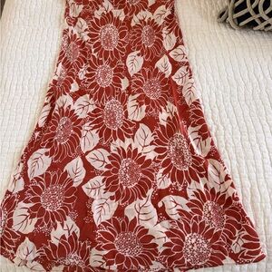 Madewell Red Skirt